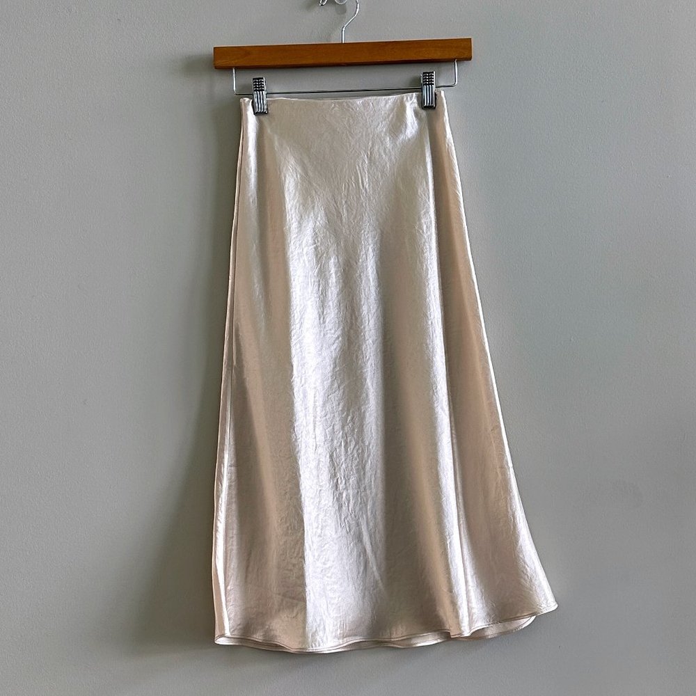 Aritzia Babaton Slip Midi Skirt 00 Denude